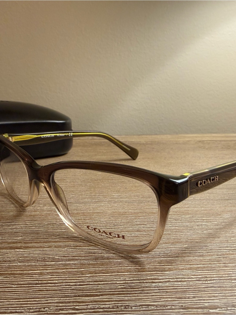 COACH womens HC6089 Rectangular Prescription Eyewear Frames